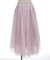 チュール×レースロングスカート