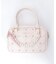 チャーム付ローズキルトバッグ