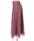 苺柄切替フレアスカート