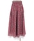 苺柄切替フレアスカート