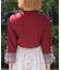 苺チュールレース七分袖プルオーバー