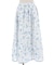 ネモフィラ柄連ボタンスカート