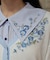 接触冷感ネモフィラ刺繍カーデ