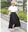 ラッフルフリルイレヘムスカート
