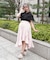 ラッフルフリルイレヘムスカート