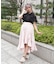 ラッフルフリルイレヘムスカート