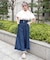 ハイウエストワイドデニムパンツ