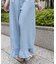 ハイウエストワイドデニムパンツ