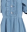 リボンショルダーデニムワンピース
