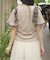 シフォンリボンカットプルオーバー