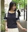 シフォンリボンカットプルオーバー