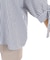 袖リボンストライプシャツ