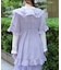 紫陽花刺繍フリルガウン
