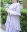 紫陽花刺繍フリルガウン