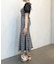 リボンデザインキャミワンピース