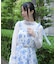 紫陽花プリントシアーインナー