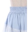 レースアップ異素材ロングスカート