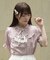 リボンジャボ付ブラウス