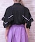 スパークル刺繍ケープ風ブラウス