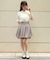 後ろレースアップスカパン