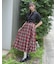 ベルト×チェーンプリーツスカート