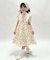 ロリィタ風花柄ワンピース