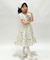 ロリィタ風花柄ワンピース
