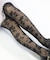 ローズ柄シアータイツ