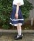 ギンガム梯子ハイウエストスカート