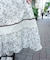 カットワーク花柄ワンピース