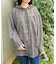 フード付シアーチェックシャツ
