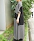 配色ロングシャツワンピース