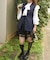 サイドプリーツハーフジレ