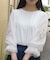 メテオール刺繍袖プルオーバー