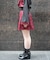 ジップ付ジャガードスカパン