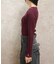 バラボトルネックリブニット