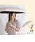 折りたたみ傘 晴雨兼用 LINEDROPS 50cm 手開き式 UVカット 遮光率99％以上 グログランリボン バイカラー シンプル レディース グレージュ×ホワイト 57408