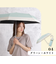 折りたたみ傘 晴雨兼用 LINEDROPS 50cm 手開き式 UVカット 遮光率99％以上 グログランリボン バイカラー シンプル レディース グリーン×ホワイト 57410