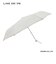 グログランリボン×ステッチ　晴雨兼用折りたたみ傘　ホワイト