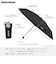 折りたたみ傘 晴雨兼用 innovator 53cm 手開き式 UVカット率100％ 遮光率100％ 遮熱効果 はっ水加工 コンパクト カラビナ付き バックルパーツ付き シルバー 18773