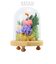 【当商品送料無料】プリザーブドフラワー ガラスドーム 通販 仏花 仏壇用 ブリザードフラワー プリザードフラワー お供え 花 枯れない お盆 彩華