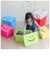 【当商品送料無料】収納ボックス フタ付き おしゃれ 通販 プラスチック スマイルボックス Lサイズ かわいい 収納ケース ハンドル 持ち手 ふた付き