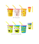 【当商品送料無料】プラスチック コップ セット 通販 子供 キッズ キャラクター ストロー付き タンブラー 蓋付き プラコップ スヌーピー