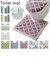 【当商品送料無料】トイレマット おしゃれ 通販 洗える 滑りにくい 55cm × 60cm 約 55センチ × 約  60センチ 新生活 一人暮らし