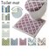 【当商品送料無料】トイレマット おしゃれ 通販 洗える 滑りにくい 55cm × 60cm 約 55センチ × 約  60センチ 新生活 一人暮らし