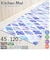 【当商品送料無料】キッチンマット 拭ける おしゃれ 通販 120cm pvcマット 120センチ 台所マット 約 45×120 撥水 掃除簡単 抗菌