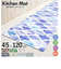 【当商品送料無料】キッチンマット 拭ける おしゃれ 通販 120cm pvcマット 120センチ 台所マット 約 45×120 撥水 掃除簡単 抗菌