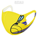【当商品送料無料】新幹線 マスク 2枚入り 通販 子供 冷感 マス鉄 接触冷感 DrYELLOW n700s はやぶさ こまち かがやき