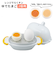 【当商品送料無料】ゆでたまご 電子レンジ 通販 2個用 レンジでらくチン ゆで卵 茹で卵 簡単ゆでたまご 手軽  簡単 カンタン らくチン 固ゆで