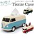 【当商品送料無料】ティッシュケース 車 かわいい 通販 ＶＷバス ツートンカラー レッド ダークグリーン ブルー フォルクスワーゲン 本当に走る